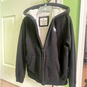 Abercrombie Kids Sherpa Lined Zip Hoodie